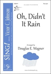 Oh, Didn't it Rain Two-Part choral sheet music cover